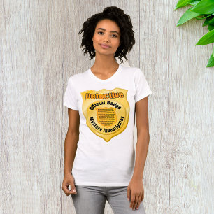 Camiseta Investigador de misterio de la insignia oficial de