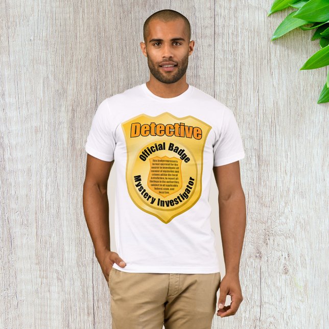 Camiseta Investigador de misterio de la insignia oficial de (Subido por el creador)