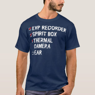 Camiseta Investigador del equipo de caza de ghost de la gra