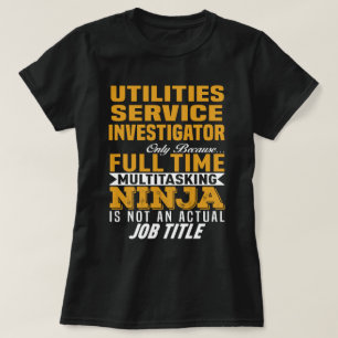Camiseta Investigador del Servicio de Utilidades