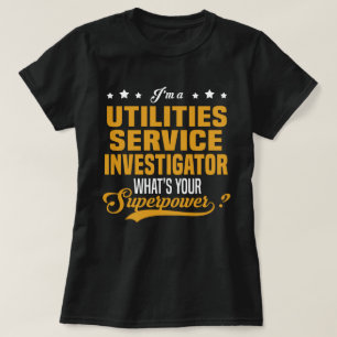Camiseta Investigador del Servicio de Utilidades