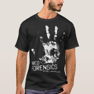Camiseta Investigador forense de estudiante forense cansado