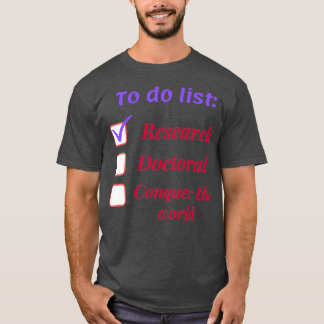 Camiseta Investigador investigador doctorado doctorado temá