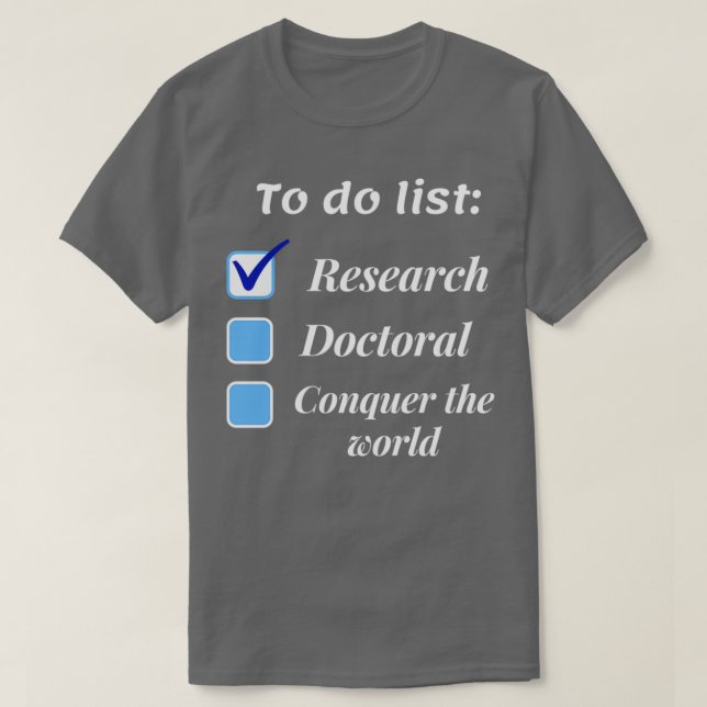 Camiseta Investigador investigador doctorado doctorado temá (Diseño del anverso)