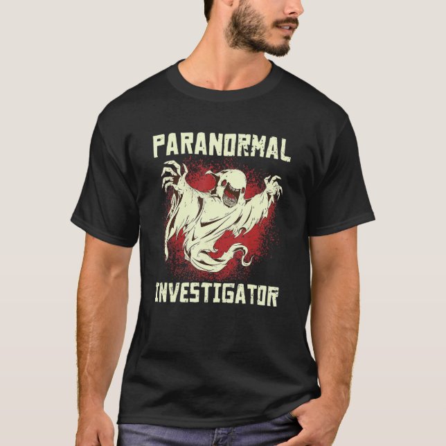 Camiseta Investigador paranormal Caza fantasma Paranormal E (Anverso)