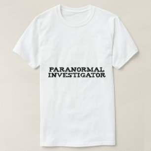 Camiseta Investigador Paranormal Cazador de Fantasmas