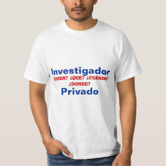 Camiseta Investigador privado español