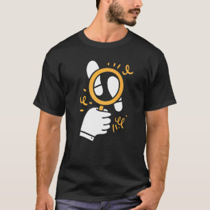 Camiseta Investigador secreto de vidrio de aumento privado