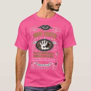 Camiseta Investigadora Paranormal de Etiqueta de Whisky Vin