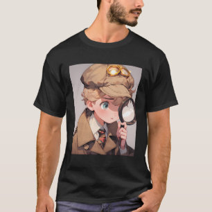 Camiseta Investigadora privada y detective de Anime Sleuth 