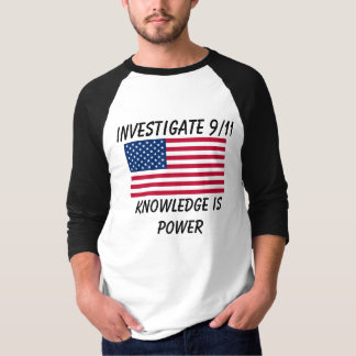 Camiseta Investigue 9/11 - Bandera de los E.E.U.U. -