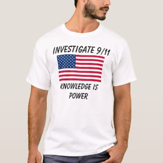 Camiseta Investigue 9/11 - Bandera de los E.E.U.U. -