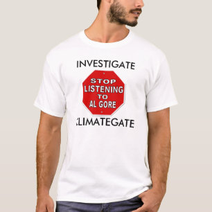 Camiseta Investigue ClimateGate - broma del calentamiento