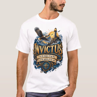 Camiseta Invictus Maestro de Mi Destino Arte Inspirador
