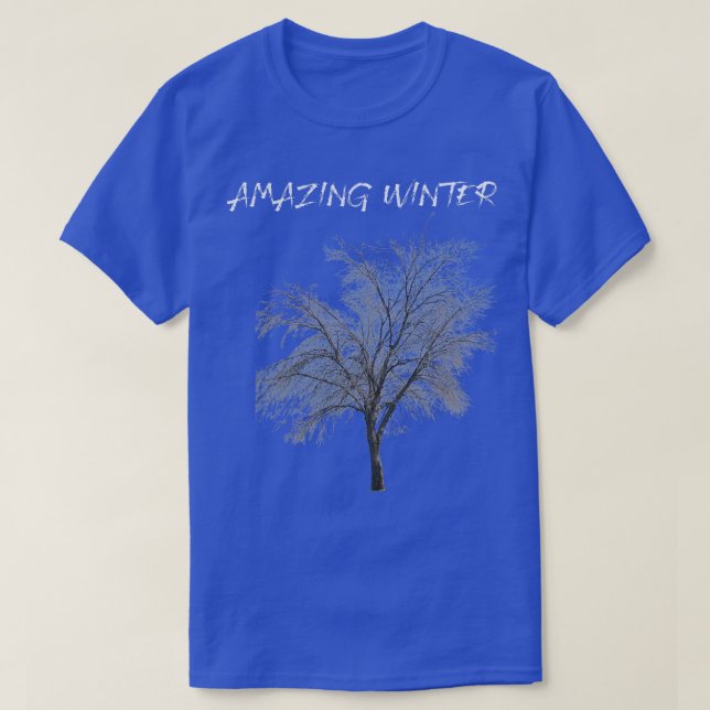 Camiseta invierno asombroso (Diseño del anverso)