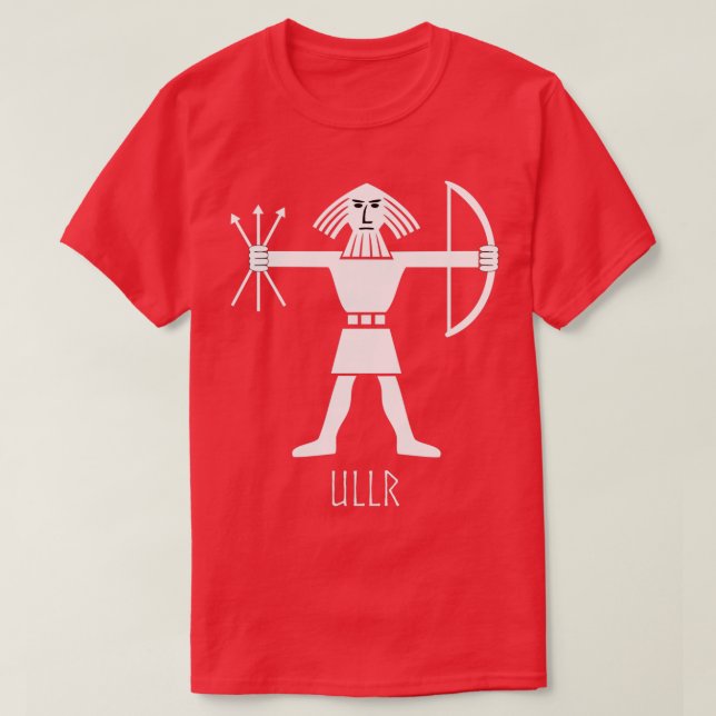 Camiseta Invierno de caza de esquiar de Ullr Norse Viking (Diseño del anverso)