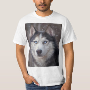 Camiseta Invierno de Husky Siberiano