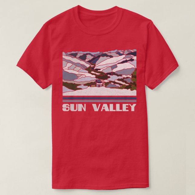Camiseta Invierno de la estación de esquí alpino de Sun Val (Diseño del anverso)
