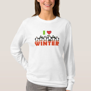 Camiseta Invierno del amor del pingüino I
