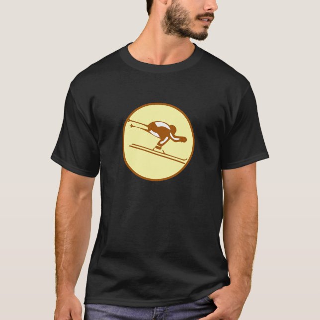CAMISETA INVIERNO EN DECLIVE DEL ESQUÍ (Anverso)
