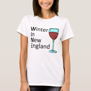 Camiseta Invierno En El VINO De Nueva Inglaterra