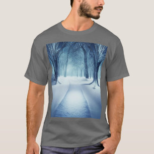 Camiseta invierno en la naturaleza