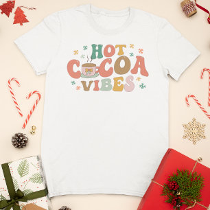 Camiseta Invierno festivo con vibraciones de cacao caliente