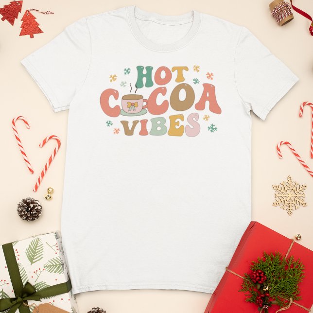 Camiseta Invierno festivo con vibraciones de cacao caliente (Subido por el creador)
