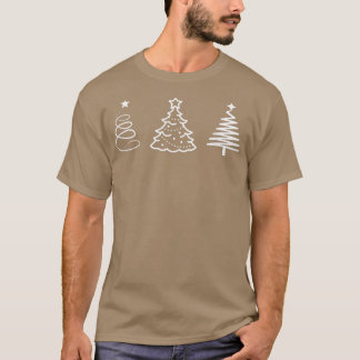 Camiseta Invierno festivo navideño de árboles102
