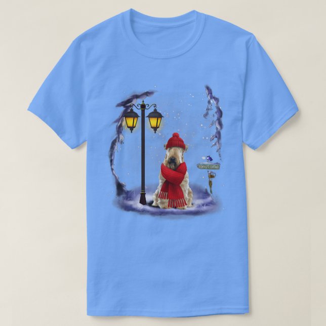 Camiseta Invierno ligero de Navidades Terrier de llanta rec (Diseño del anverso)