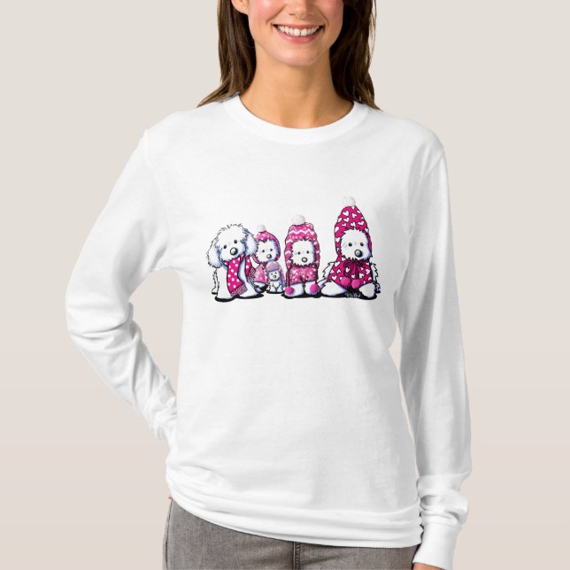 Camiseta Invierno rosado maltés (Anverso)