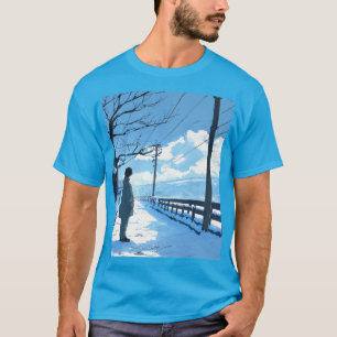 Camiseta Invierno solitario - Nostalgia animada de los años