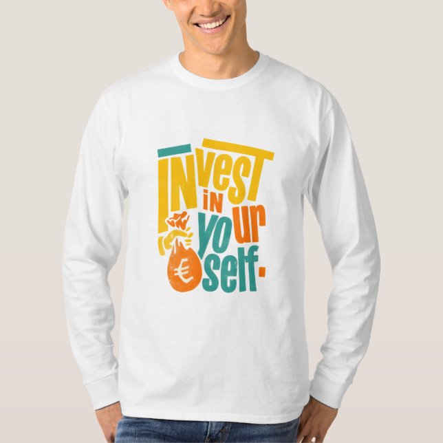 Camiseta Invierte en ti mismo T-Shir motivacional (Anverso)
