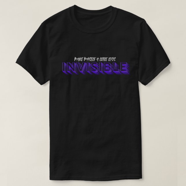 Camiseta invisible (Diseño del anverso)