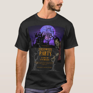 Camiseta Invitación a la fiesta de Halloween