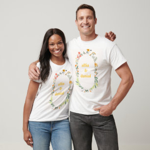 Camiseta Invitación a la fiesta de jardín con arco floral d