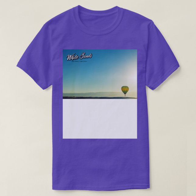 Camiseta Invitación al globo aerostático White Sands 22 (Diseño del anverso)