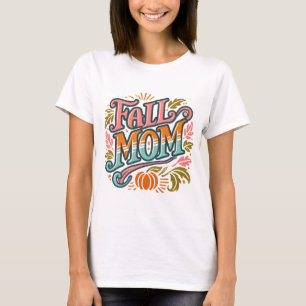 Camiseta Invitación de bebé de mamá otoño y Halloween