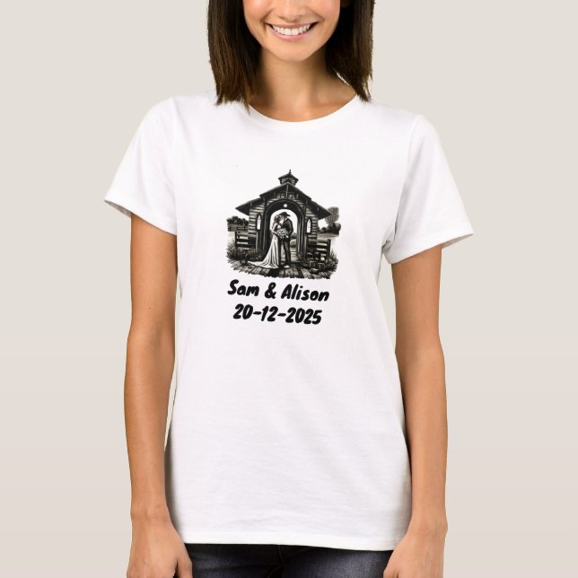 Camiseta Invitación de boda (Anverso)