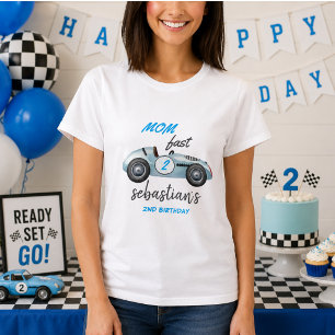 Camiseta Invitación de cumpleaños número 2 de dos coches de
