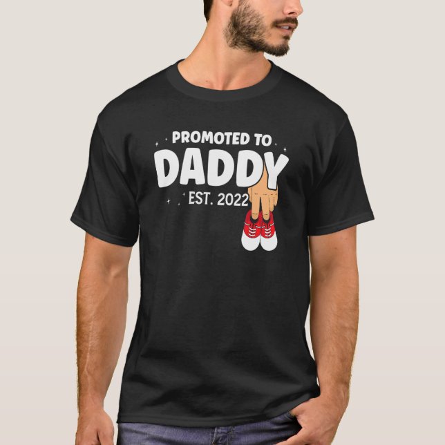 Camiseta Invitación De Embarazo 2022 Papi Para Ser Papá Nue (Anverso)