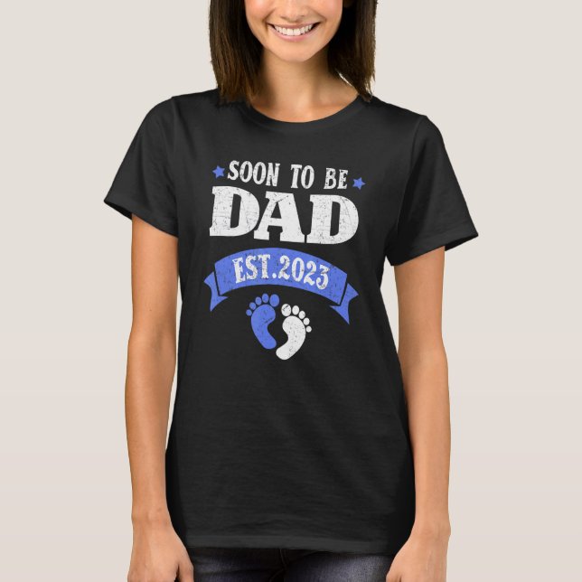 Camiseta Invitación De Embarazo 2023 Para Los Hombres (Anverso)