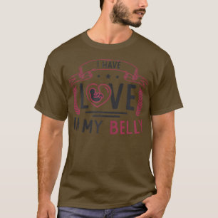 Camiseta invitación de embarazo Amor en mi Belly Embarazo