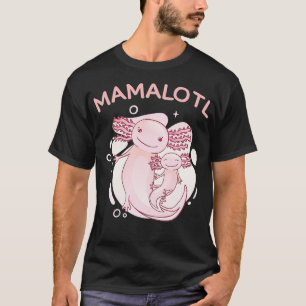 Camiseta invitación de embarazo axolotl divertida mamalotl