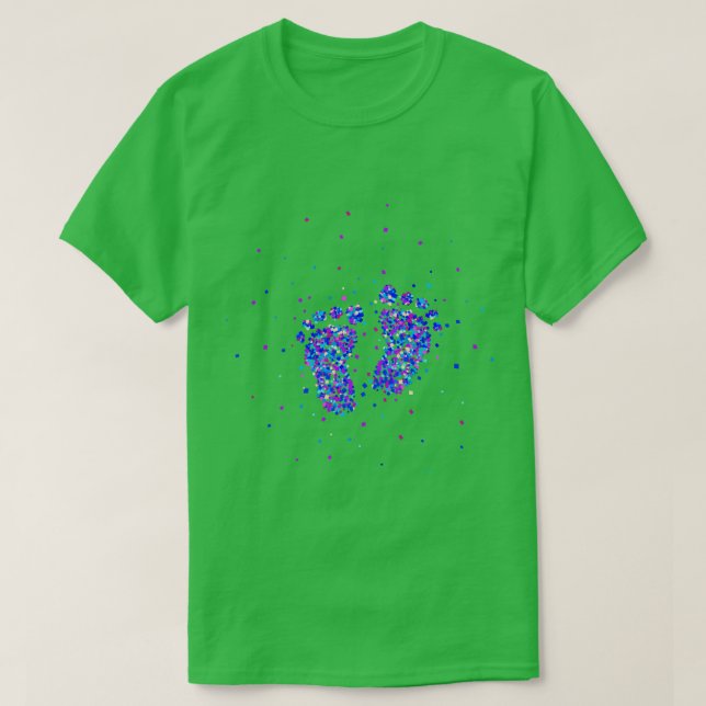 Camiseta Invitación de embarazo bebé niño (Diseño del anverso)