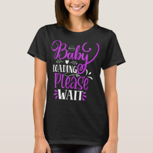 Camiseta Invitación de embarazo Carga de Bebé Por Favor Esp
