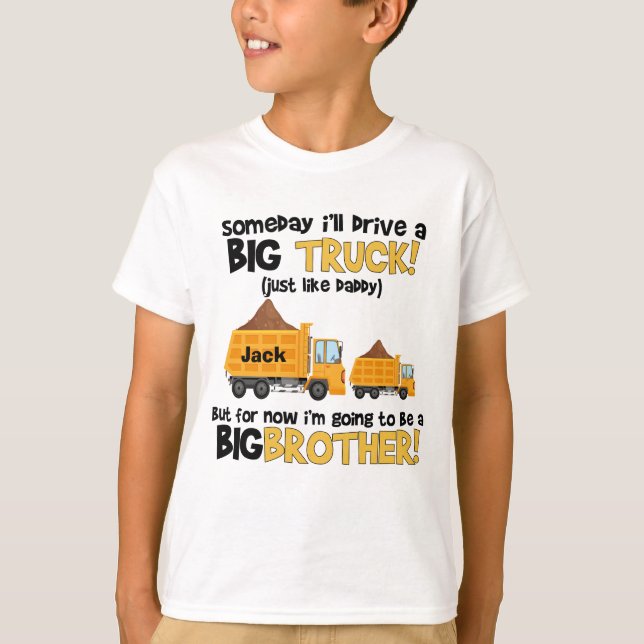 Camiseta invitación de embarazo de construcción de Gran Her (Anverso)