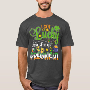 Camiseta Invitación de embarazo de Día de San Patricio que