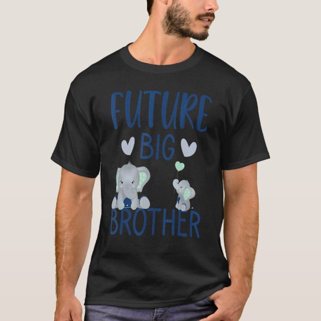 Camiseta Invitación de embarazo de futuros hermanos mayores (Anverso)