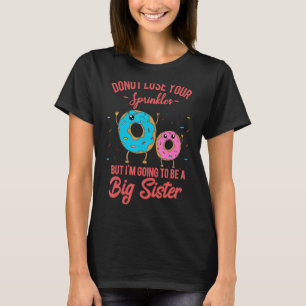 Camiseta Invitación de embarazo de hermana grande Donut ros